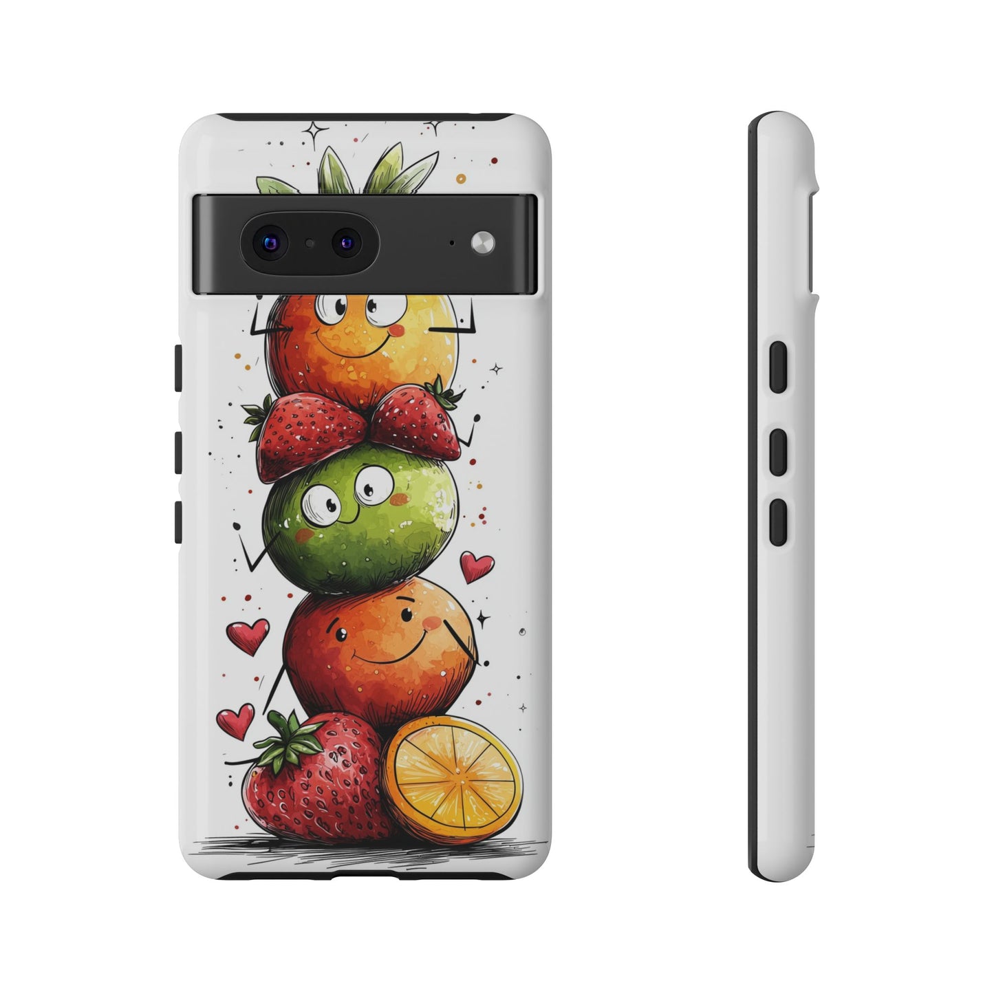 Cute Fruit Stack Phone Case – Fun & Playful Anime Art for iPhone, Google Pixel & Samsung