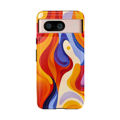 LavaFlow – Vivid Heatwave Abstract Phone Case for iPhone, Samsung & Pixel