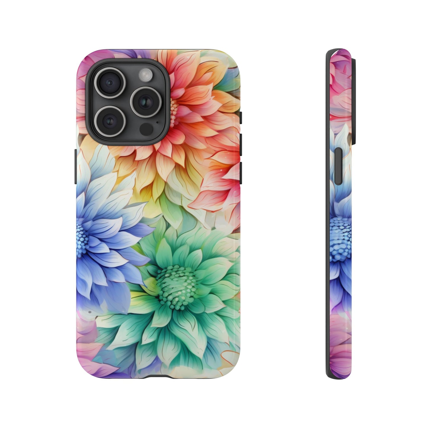 Rainbow Bloom Mandala Floral Mobile Case