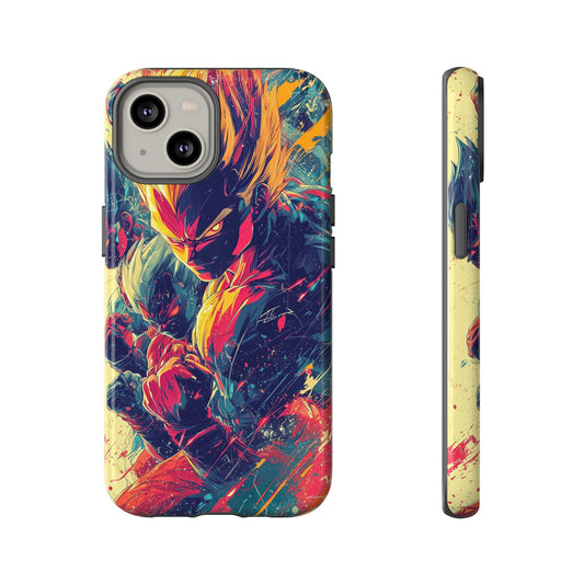 Saiyan Fury | Anime Warrior Power Surge | Comic Style Dragon Battle Phone Case for iPhone, Samsung & Pixel