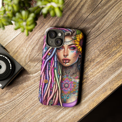 Boho Mandala Goddess – Ethereal Tattoo Art Mobile Cover