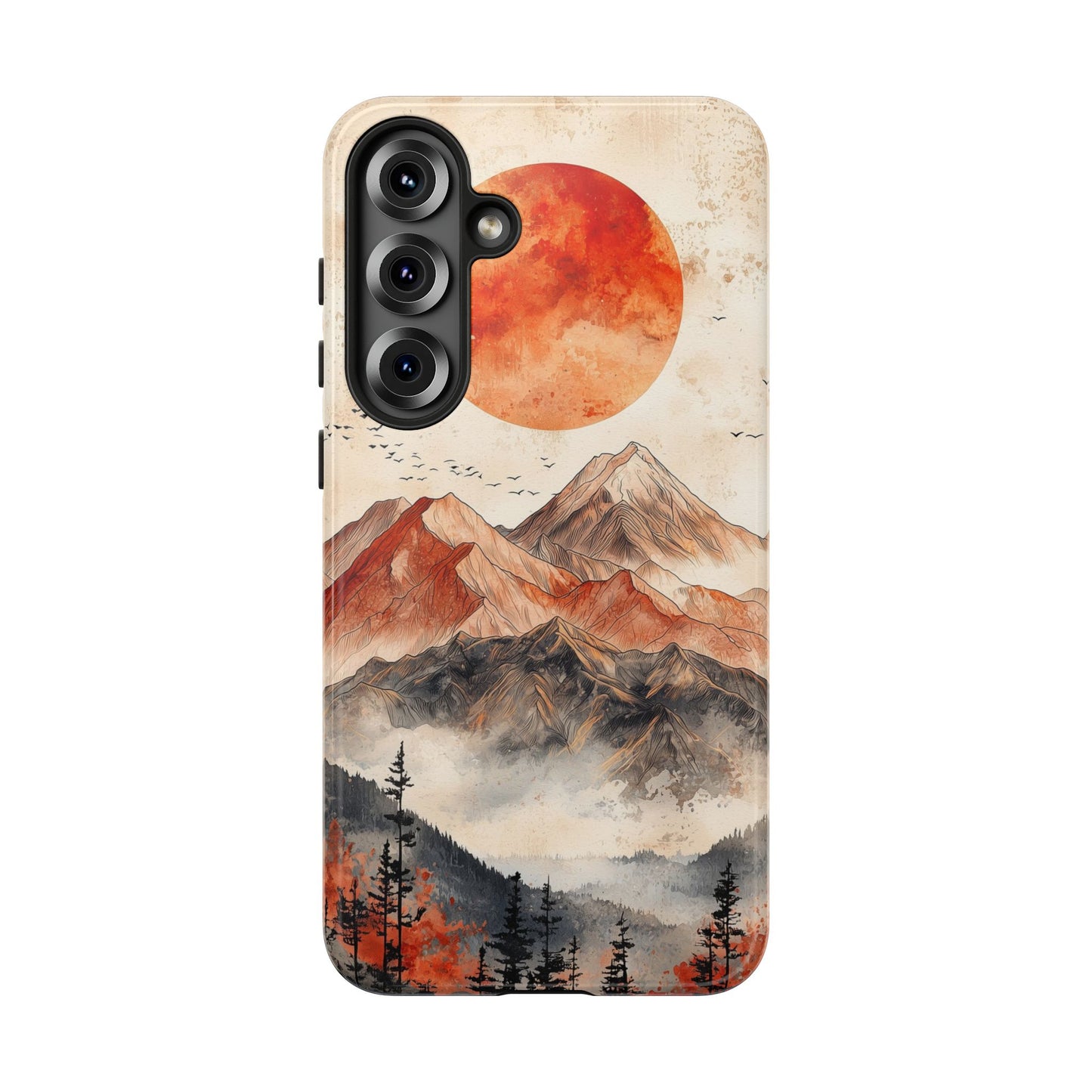 Boho Mountain Sunrise Phone Case for iPhone, Pixel & Samsung