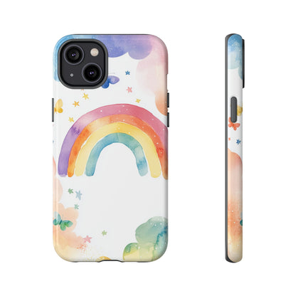 Rainbow Whimsy Watercolor Phone Case for iPhone, google Pixel & Samsung
