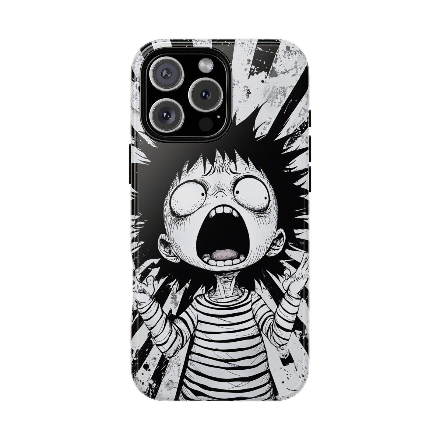Maximum Panic Mode | Scream Kid Art  Phone Case for iPhone, Samsung & Pixel