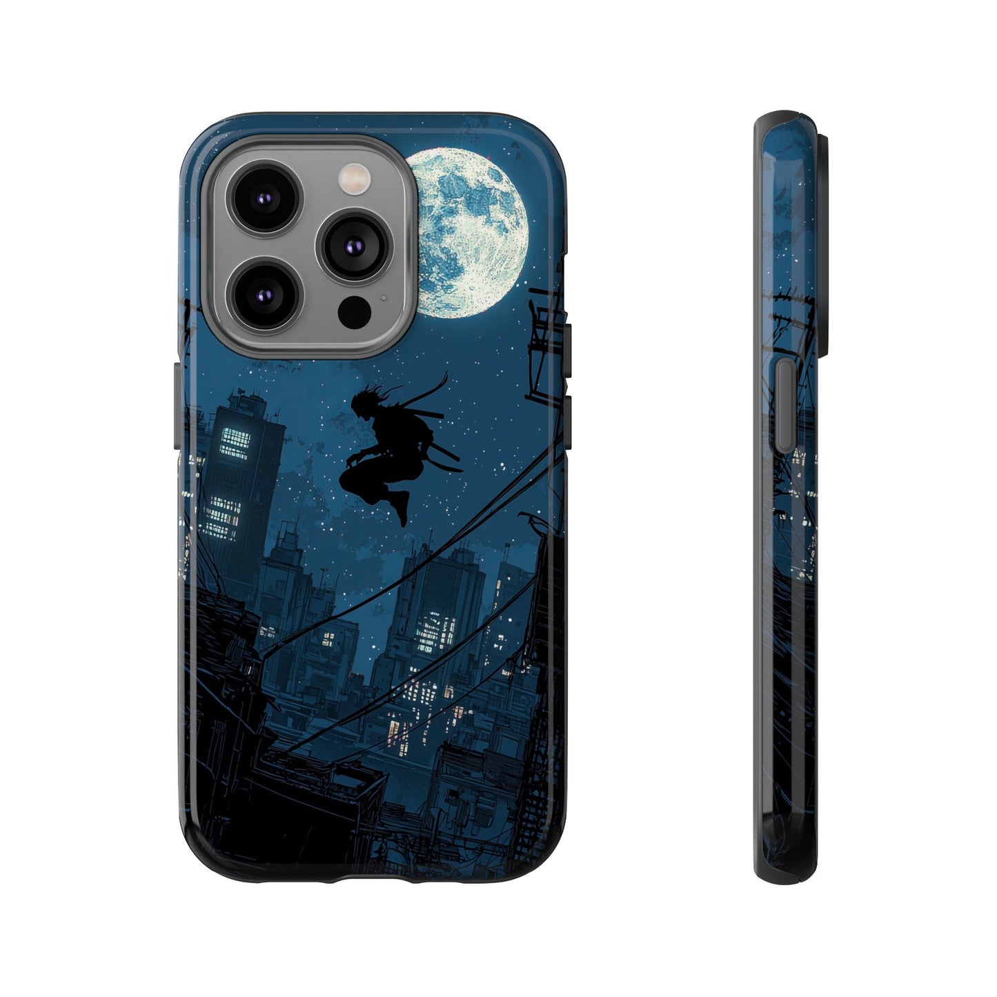 Moonlit Shadows: The Silent Ninja Phone Case for iPhone, Samsung & Pixel