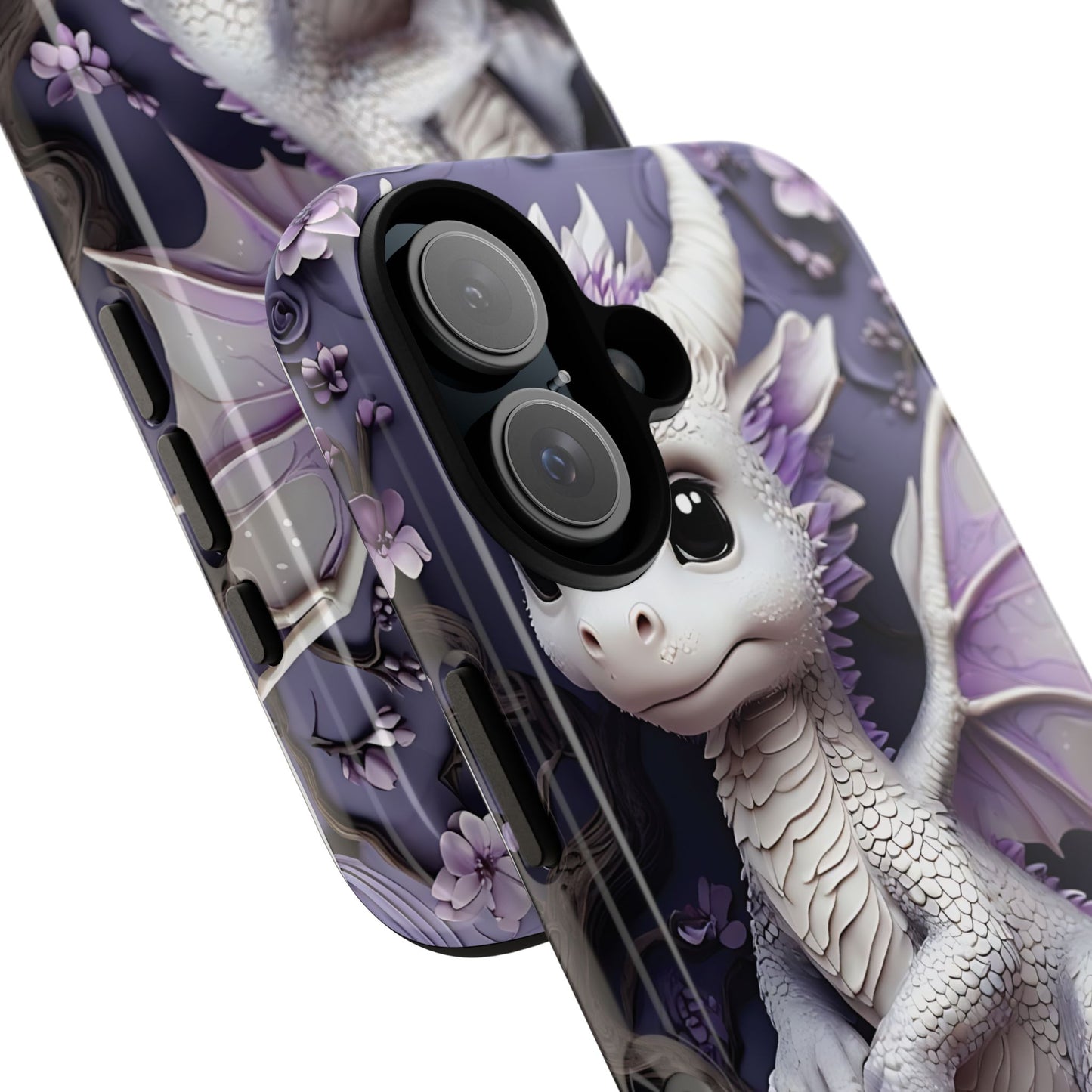 Charming Young Dragon on a Branch Phone Case Design