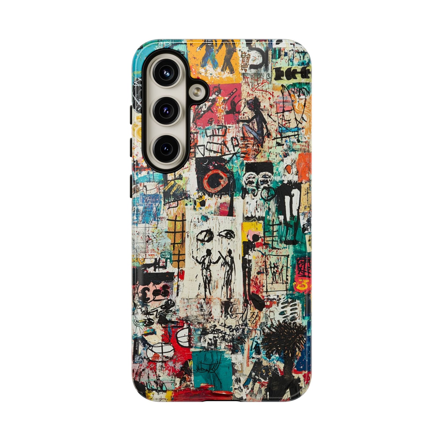 Basquiat Phone Cover – Artistic Modern Graffiti Style - iPhone, Samsung & Google Pixel Cover - Artistic Painting Case,  Art Lover Gift
