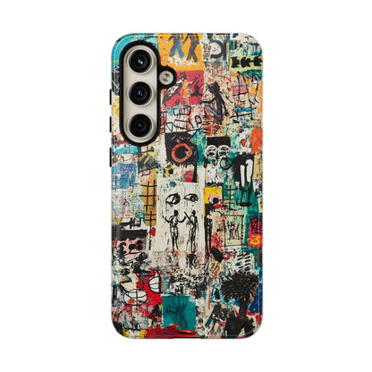 Basquiat Phone Cover – Artistic Modern Graffiti Style - iPhone, Samsung & Google Pixel Cover - Artistic Painting Case,  Art Lover Gift