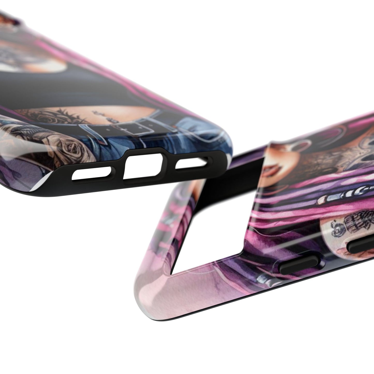 Tattooed Rebel – Gothic Cat Spirit Mobile Cover