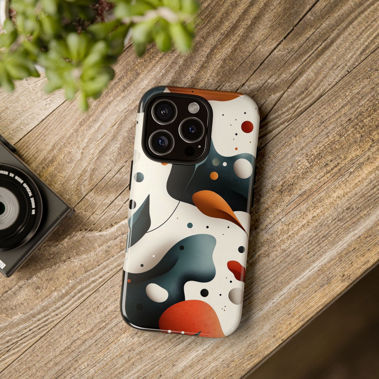 Midnight Bloom – Organic Abstract Phone Case for iPhone, Samsung & Pixel