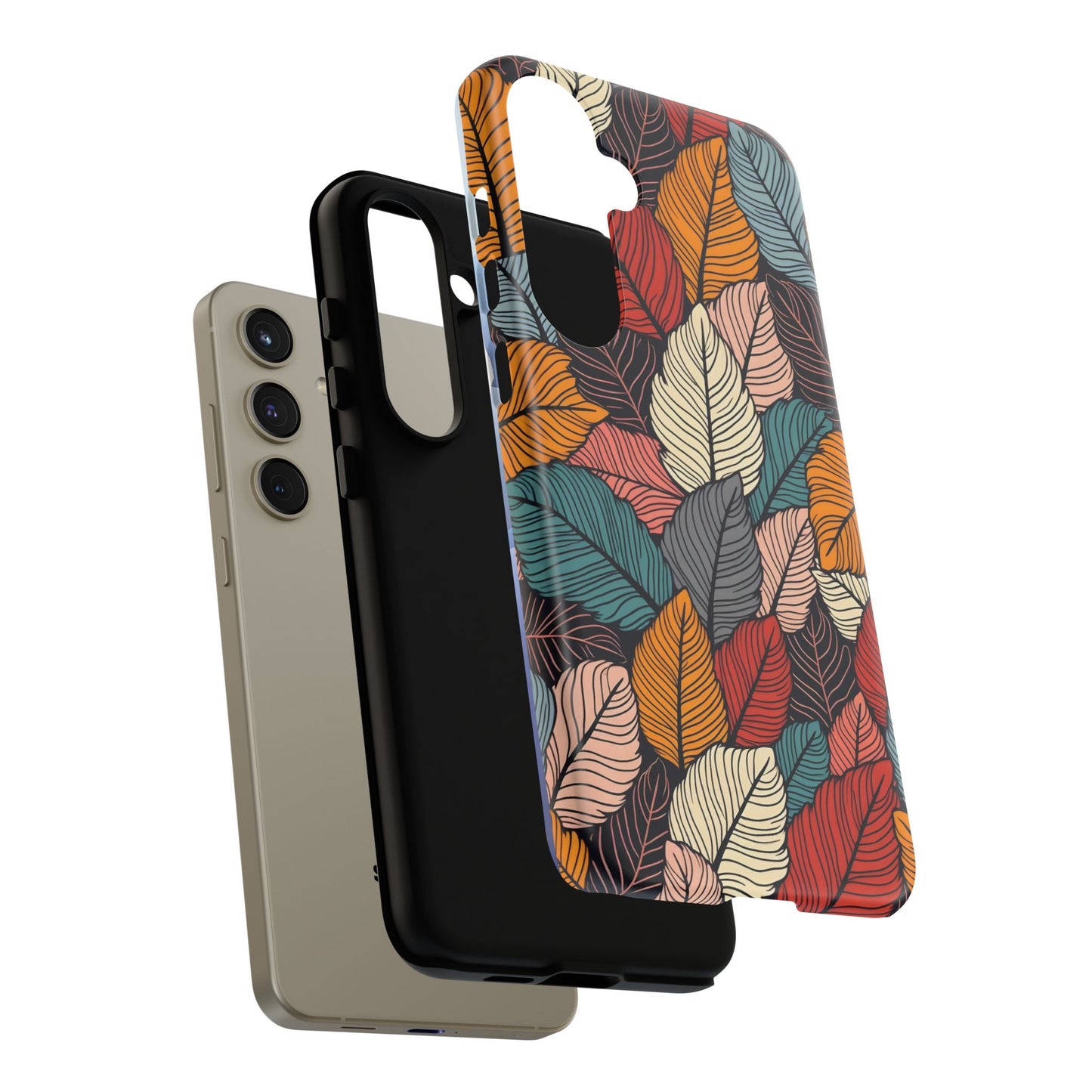 Colorful Abstract Leaves Pattern Design