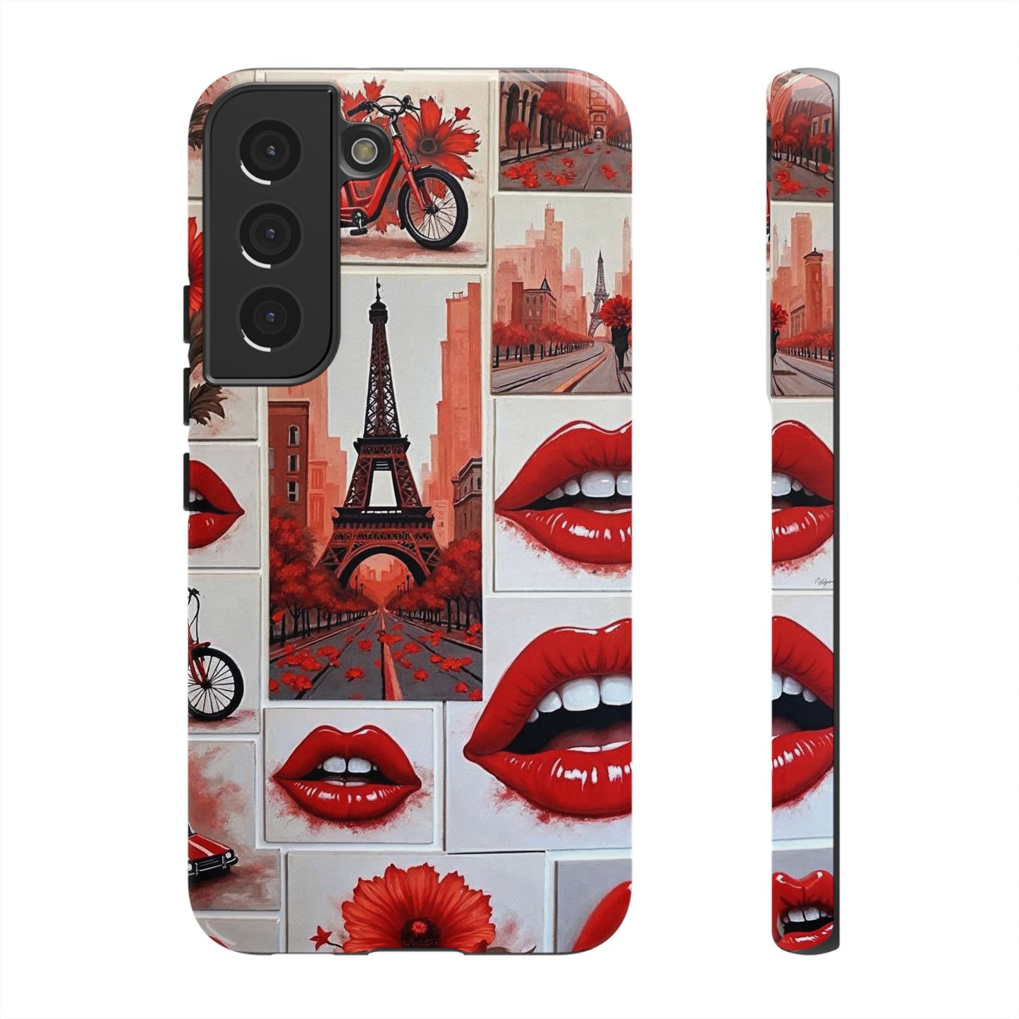 Red Lips & Eiffel Tower Phone Case