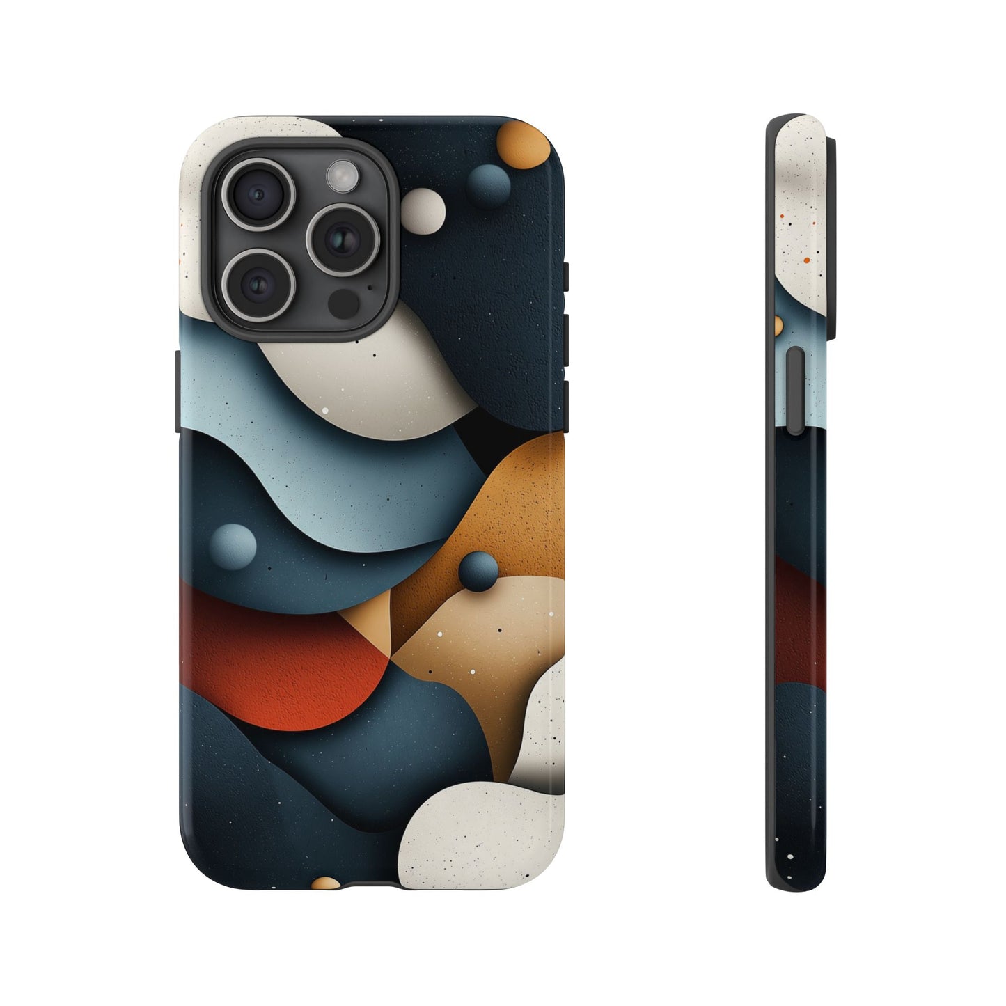 Cosmic Flow – Textured Abstract Phone Case for iPhone, Samsung & Pixel