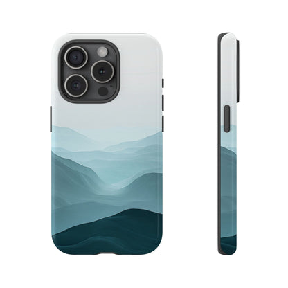 Tranquil Terrain – Misty Abstract Landscape Case for iPhone, Samsung & Pixel