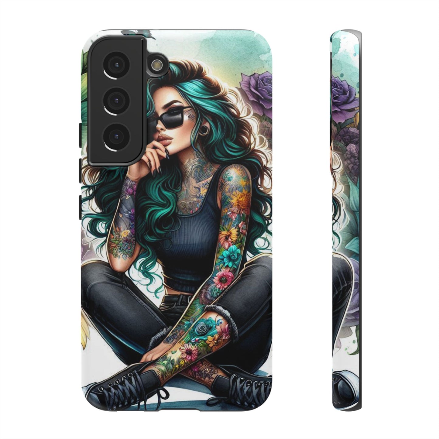 Urban Wildflower – Edgy Tattooed Beauty Mobile Cover