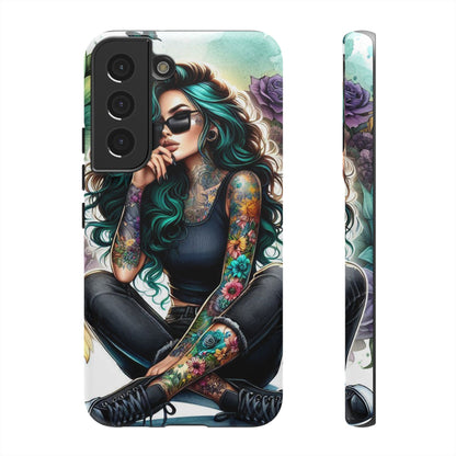 Urban Wildflower – Edgy Tattooed Beauty Mobile Cover