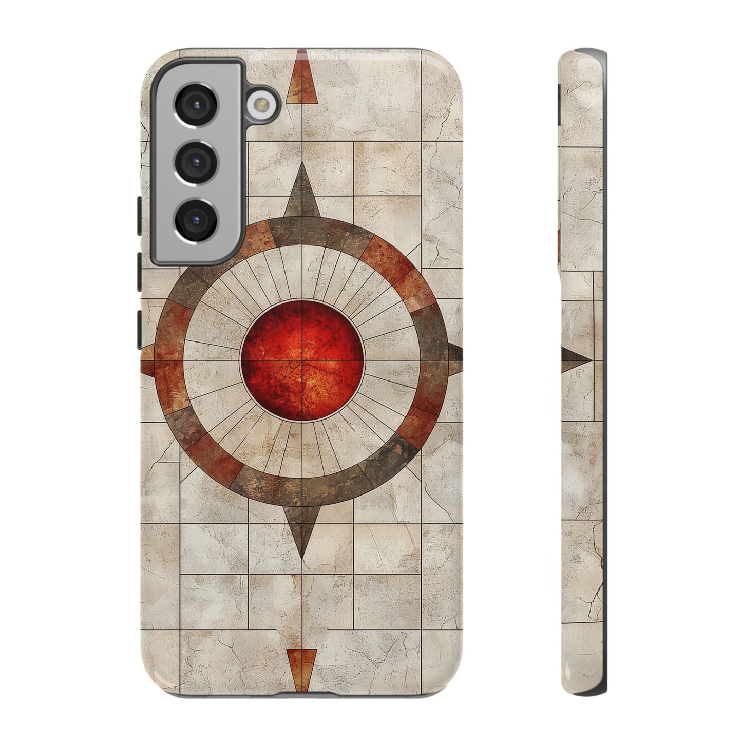 Boho Stone Compass Phone Case for iPhone, Pixel & Samsung