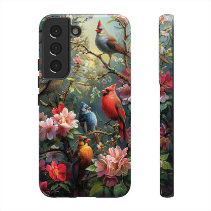 Floral Birds Phone Case – Cute & Protective Cover for iPhone, Samsung & Google Pixel