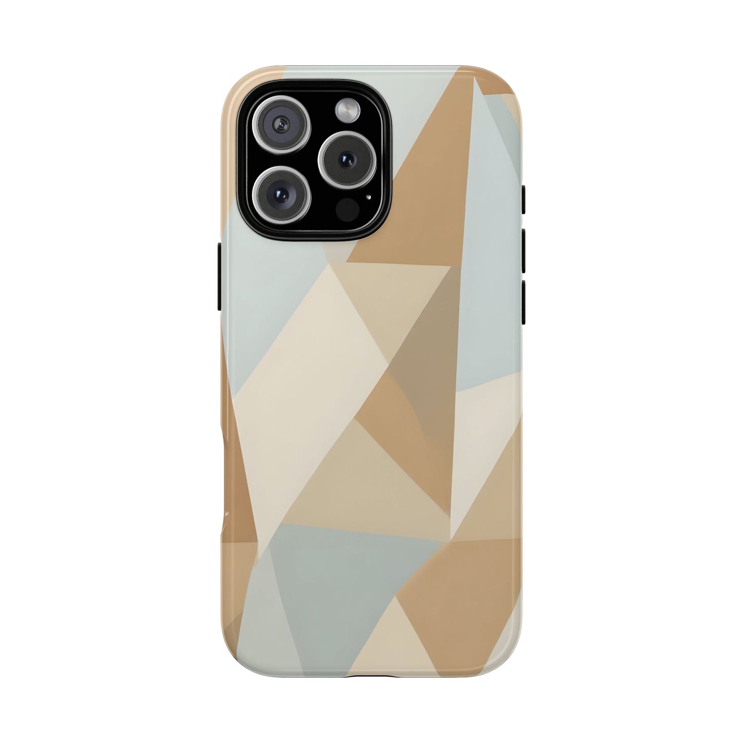 Neutral Geometrical Triangular Abstract Pattern