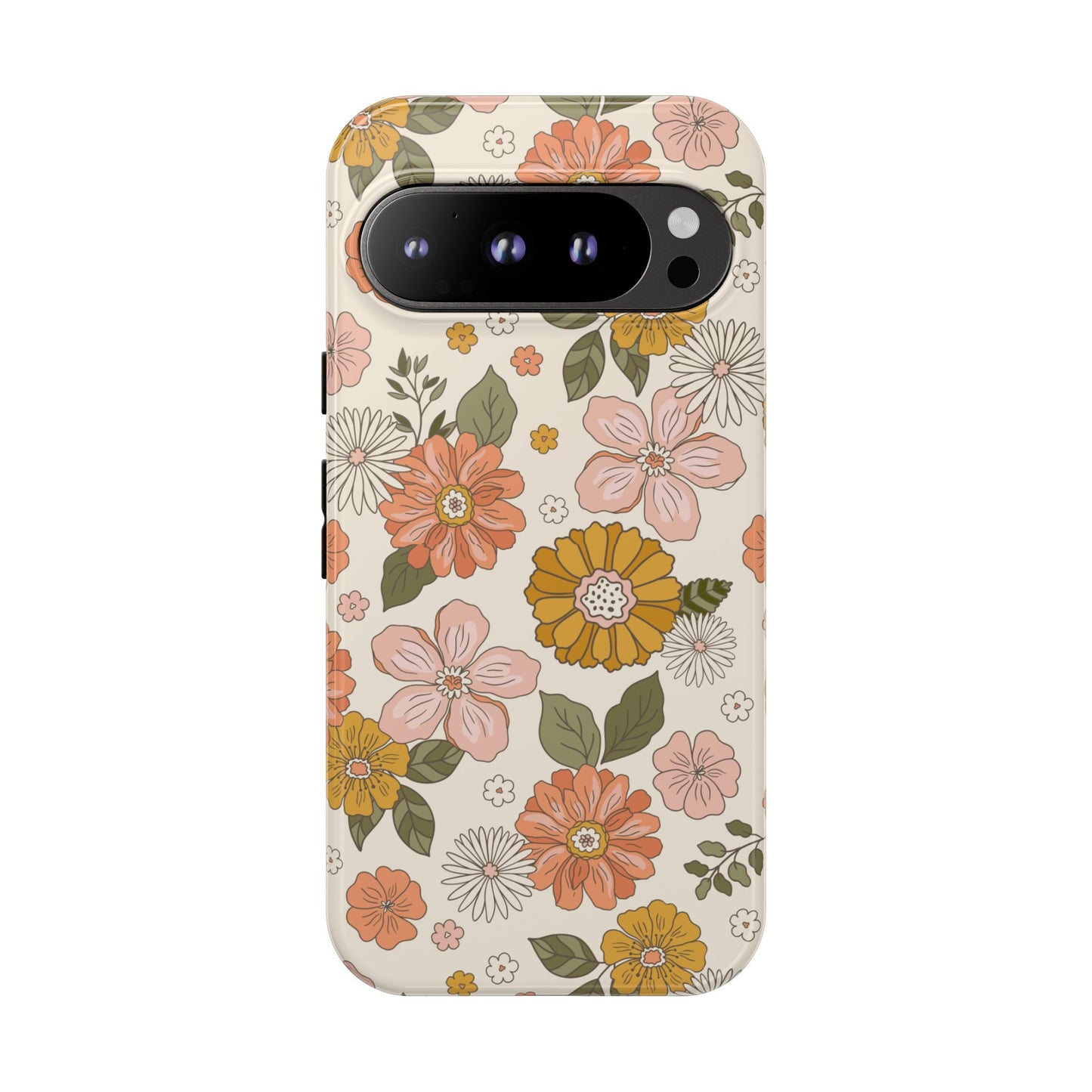 Retro Floral Phone Case - Vintage Aesthetic for iPhone, Samsung & Google Pixel
