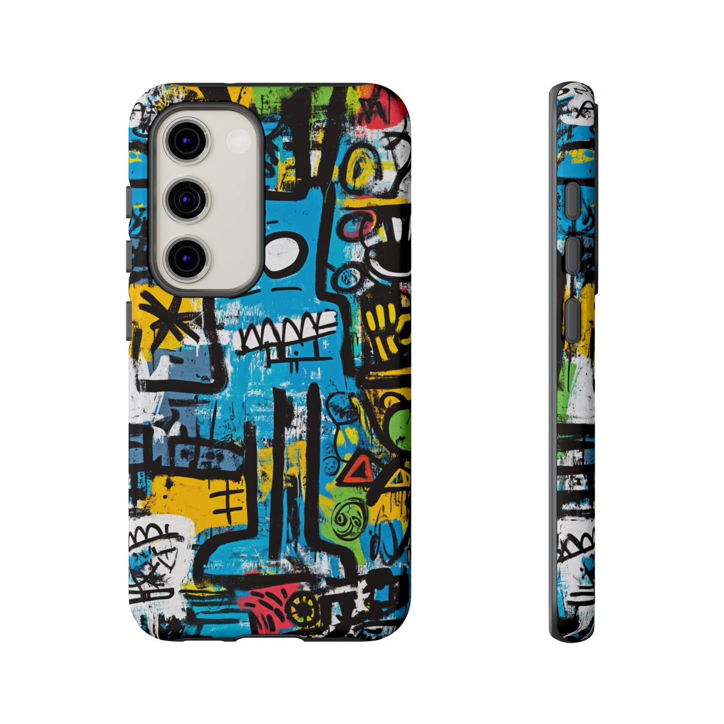 Basquiat Design Phone Case – Unique Street Art Protector - iPhone, Samsung & Google Pixel Cover - Artistic Painting Case,  Art Lover Gift