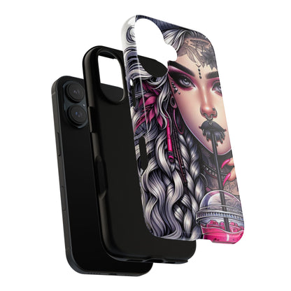 Icy Rebel – Silver Dreads & Edgy Street Chic Mobile Cover