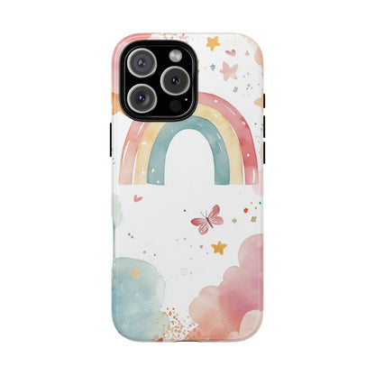 Rainbow Whimsy Watercolor Phone Case for iPhone, google Pixel & Samsung