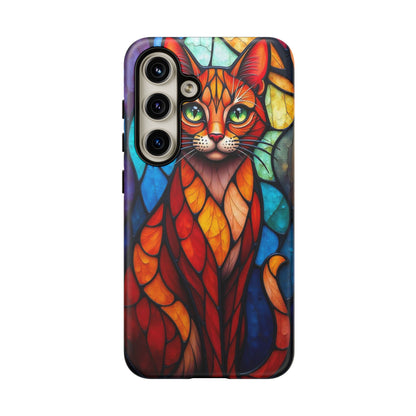 Geometric Cat: Colorful Abstract Portrait