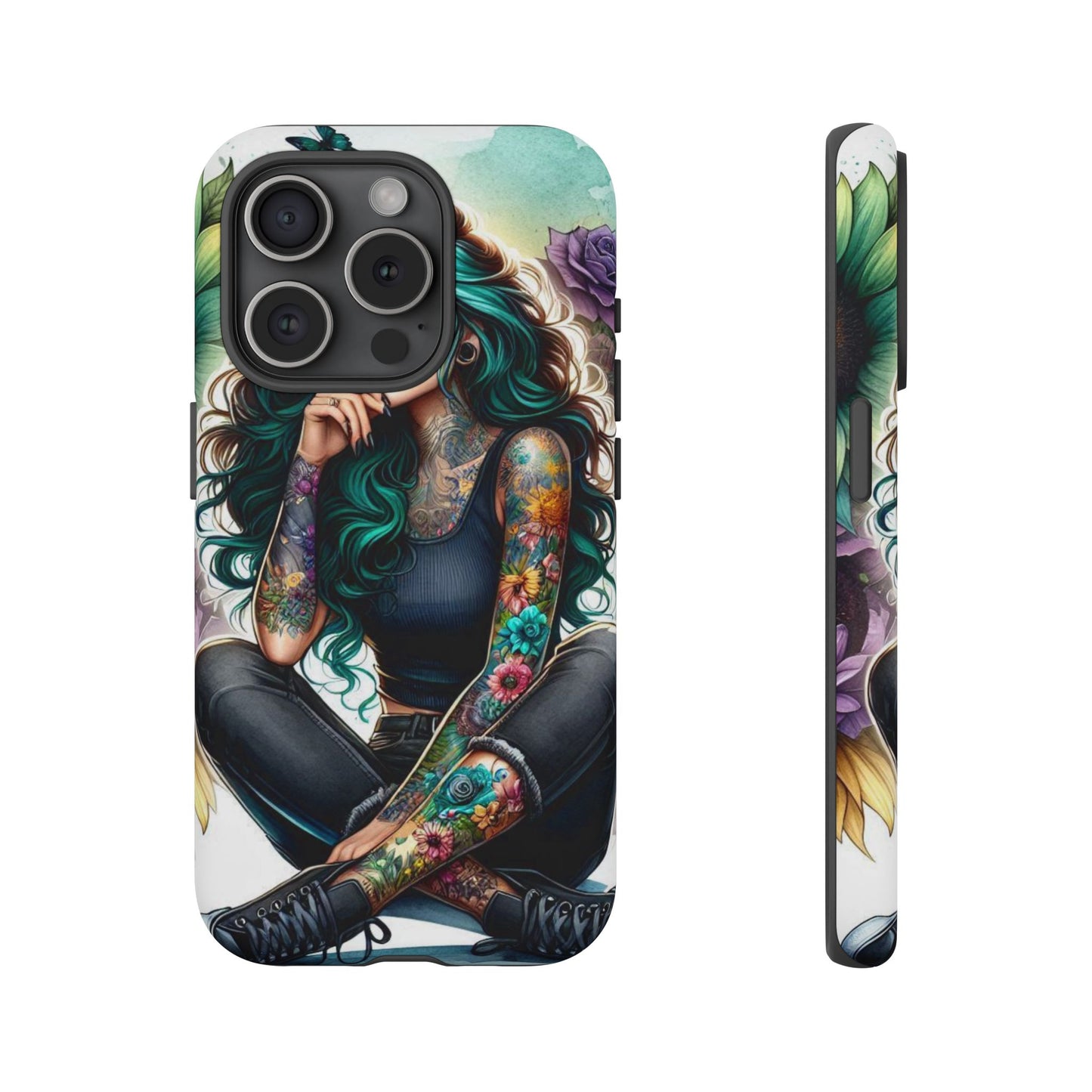 Urban Wildflower – Edgy Tattooed Beauty Mobile Cover