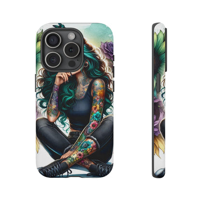 Urban Wildflower – Edgy Tattooed Beauty Mobile Cover