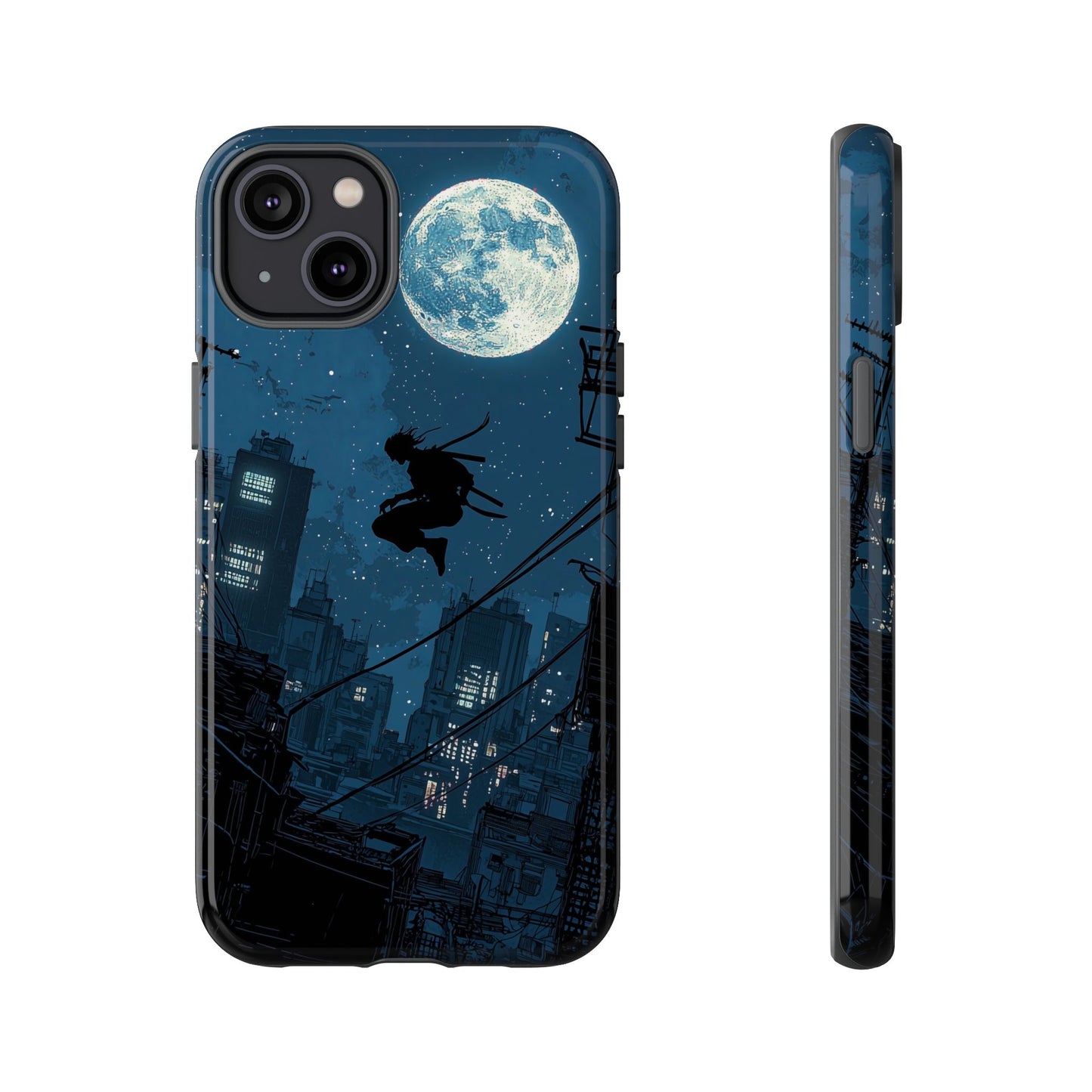 Moonlit Shadows: The Silent Ninja Phone Case for iPhone, Samsung & Pixel
