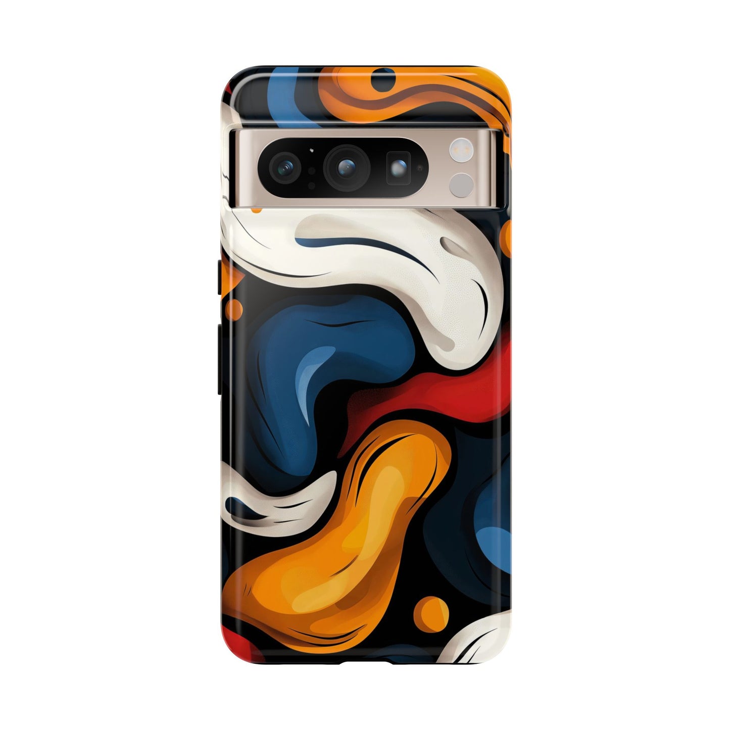 Liquid Pop Abstract Case – Bold Swirl Design for iPhone, Google Pixel & Samsung