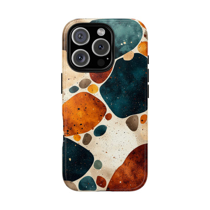 Earthy Terrazzo Stone Phone Case for iPhone, google Pixel & Samsung