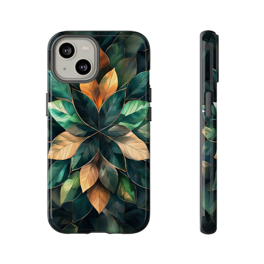 Golden Harmony Leaf Phone Case for iPhone, Samsung & Google Pixel