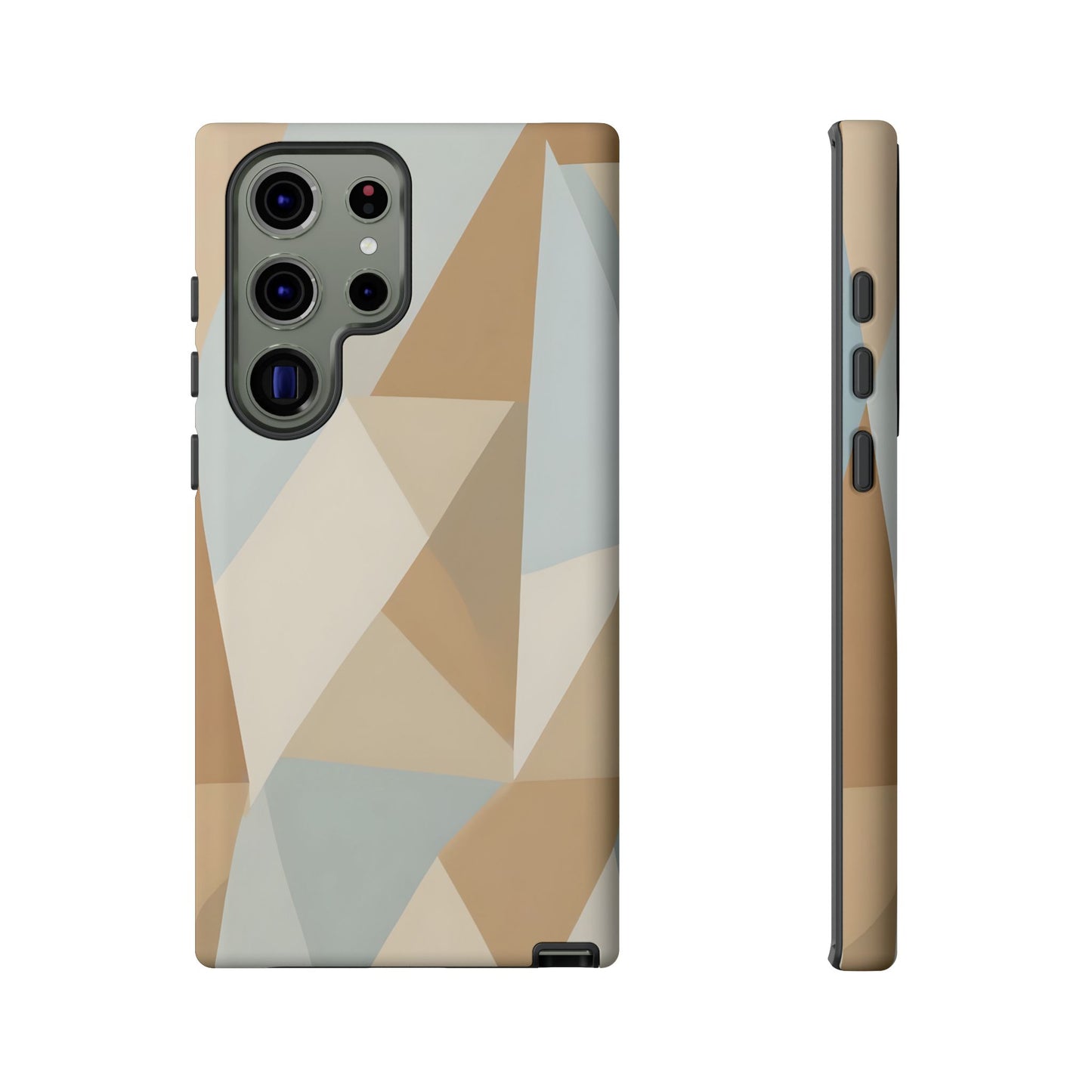Neutral Geometrical Triangular Abstract Pattern