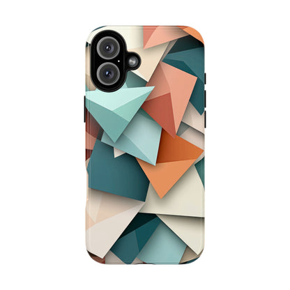 Origami Prism – Abstract Tri-Fold Geometry Phone Case – iPhone, Google Pixel, Samsung
