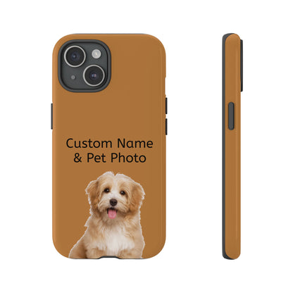 Personalized Custom Pet Phone Case – Add Your Name, Pet Photo or Any Text– Unique Gift for iPhone, Samsung  & Google Pixel – Protective & Stylish Cover"