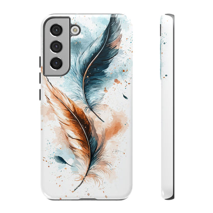 Feather Glow Watercolor Phone Case for iPhone, google Pixel & Samsung