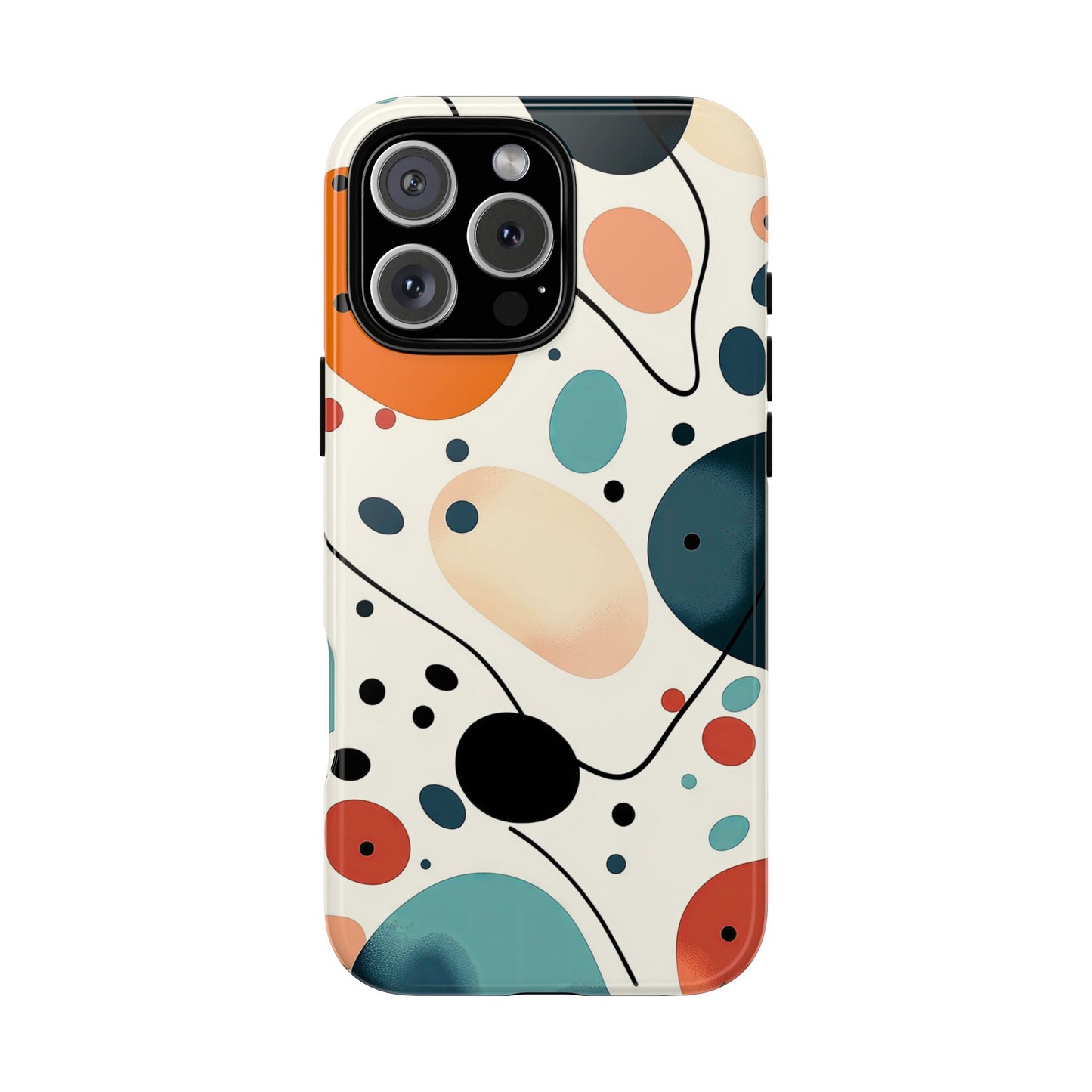 Retro Pop Pebbles – Abstract Vibe Phone Case for iPhone, Samsung & Pixel