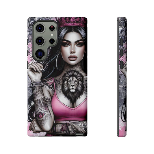 Queen of the Jungle – Regal Tattooed Goddess Mobile Cover