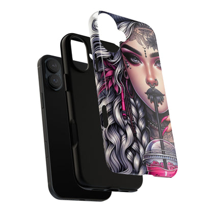 Icy Rebel – Silver Dreads & Edgy Street Chic Mobile Cover