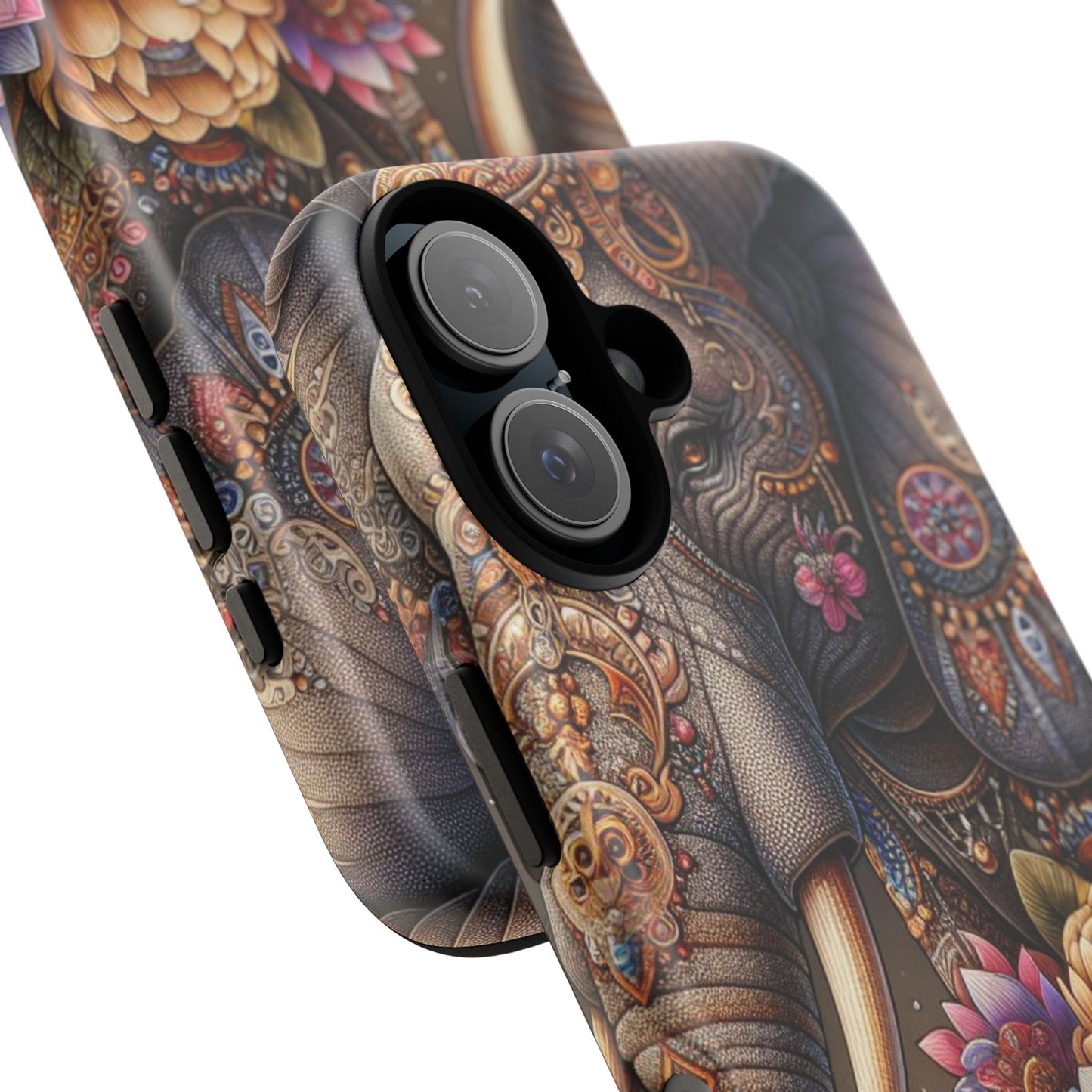 Royal Ornate Elephant Mobile Cover – Luxurious Bohemian Art