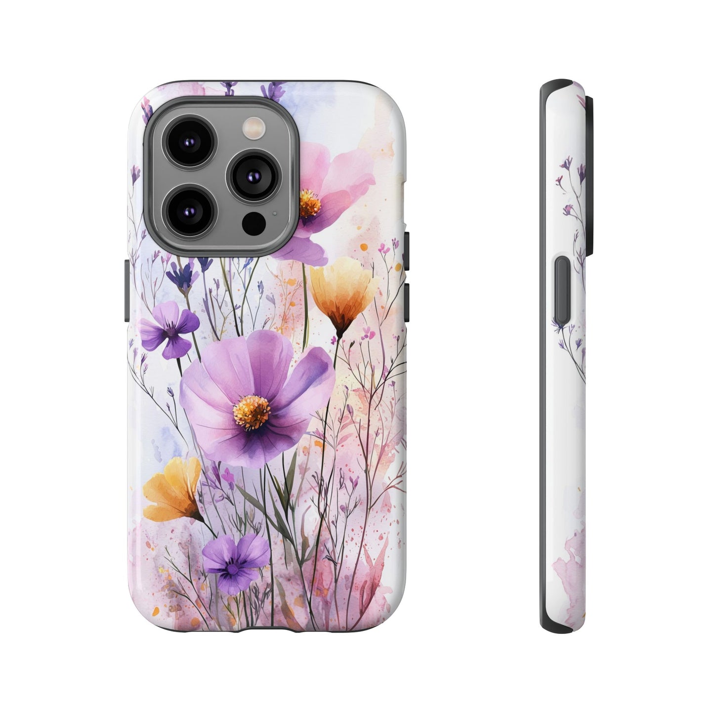 Wildflower Symphony Watercolor Phone Case for iPhone, google Pixel & Samsung