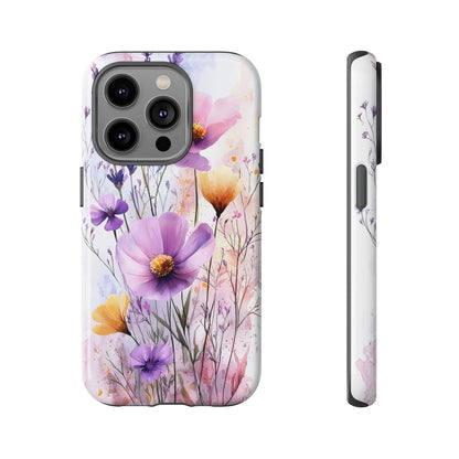 Wildflower Symphony Watercolor Phone Case for iPhone, google Pixel & Samsung