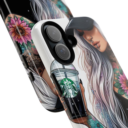 Tattooed Coffee Queen – Edgy Urban Aesthetic Mobile Cover