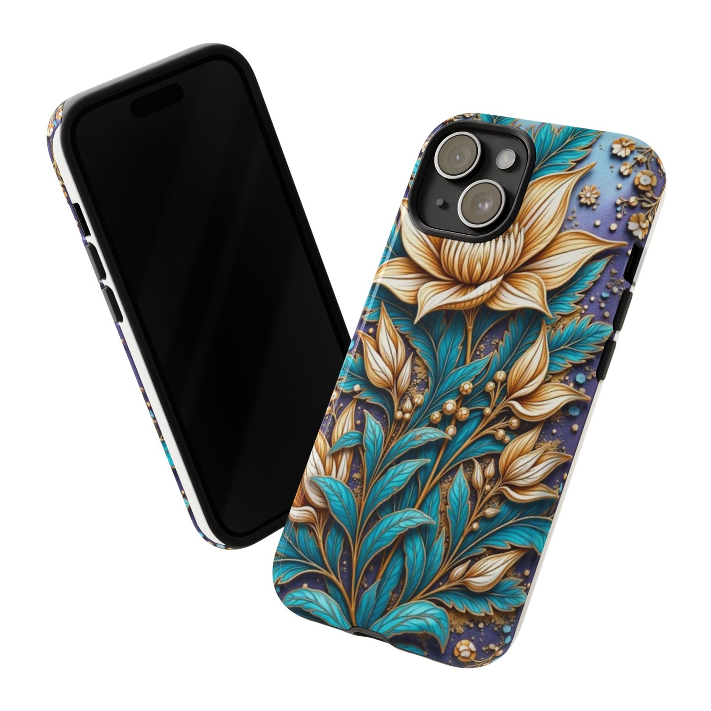 Golden Chrysanthemum: Floral Stained Glass Masterpiece