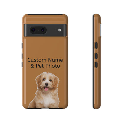 Personalized Custom Pet Phone Case – Add Your Name, Pet Photo or Any Text– Unique Gift for iPhone, Samsung  & Google Pixel – Protective & Stylish Cover"