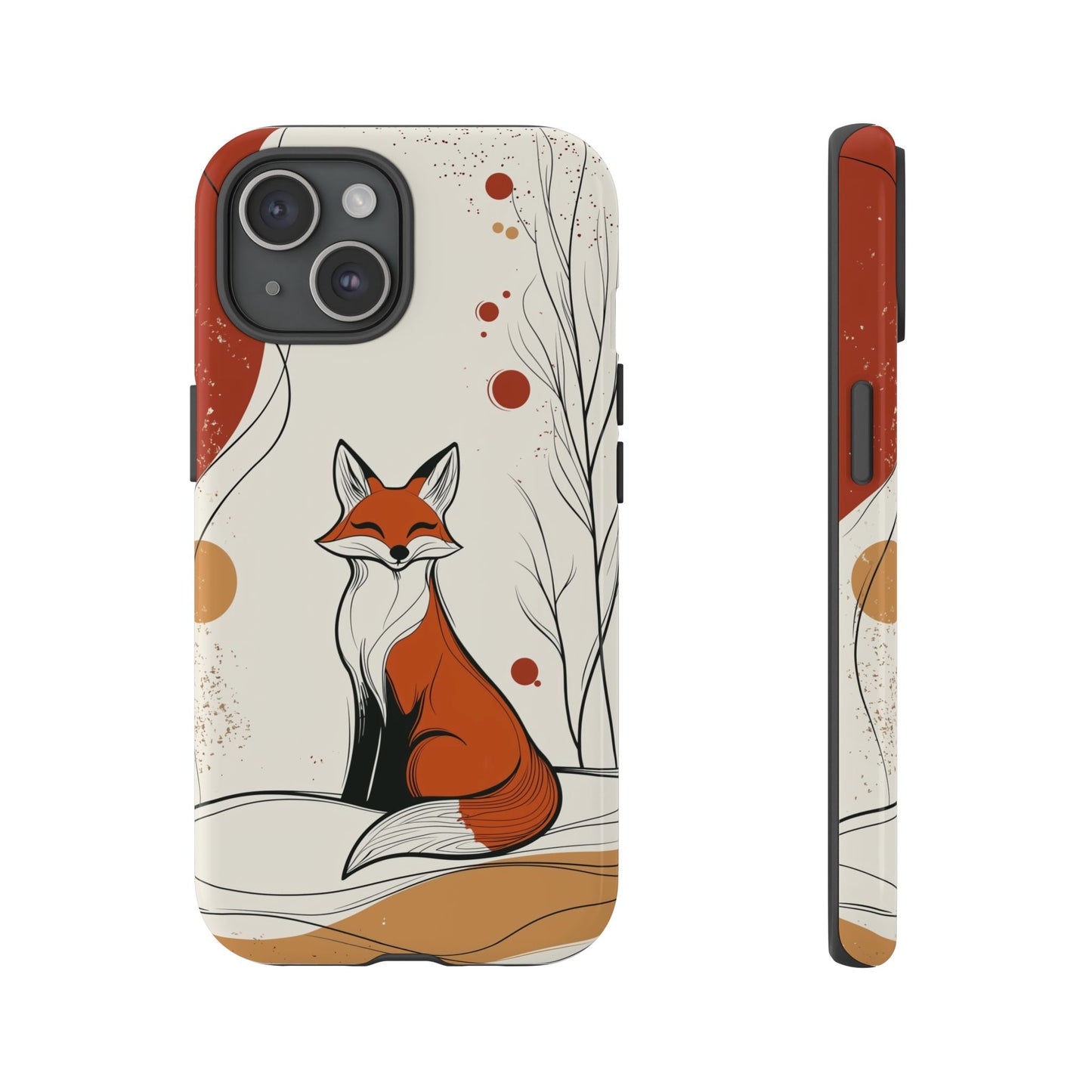 Smiling Fox: Playful Forest Charm Phone Case for iPhone, Samsung & Pixel