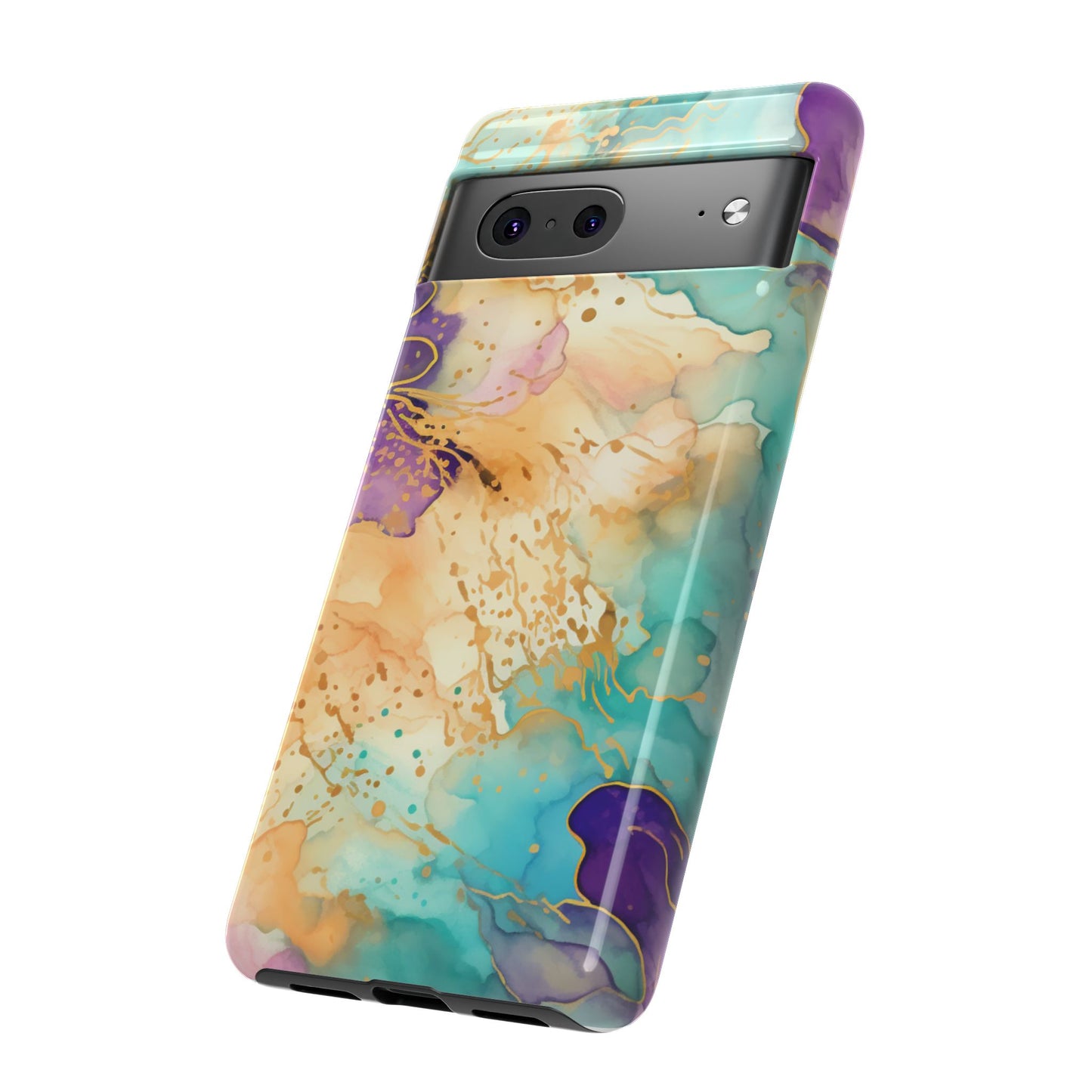 Golden Aura Abstract Watercolor Mobile Case