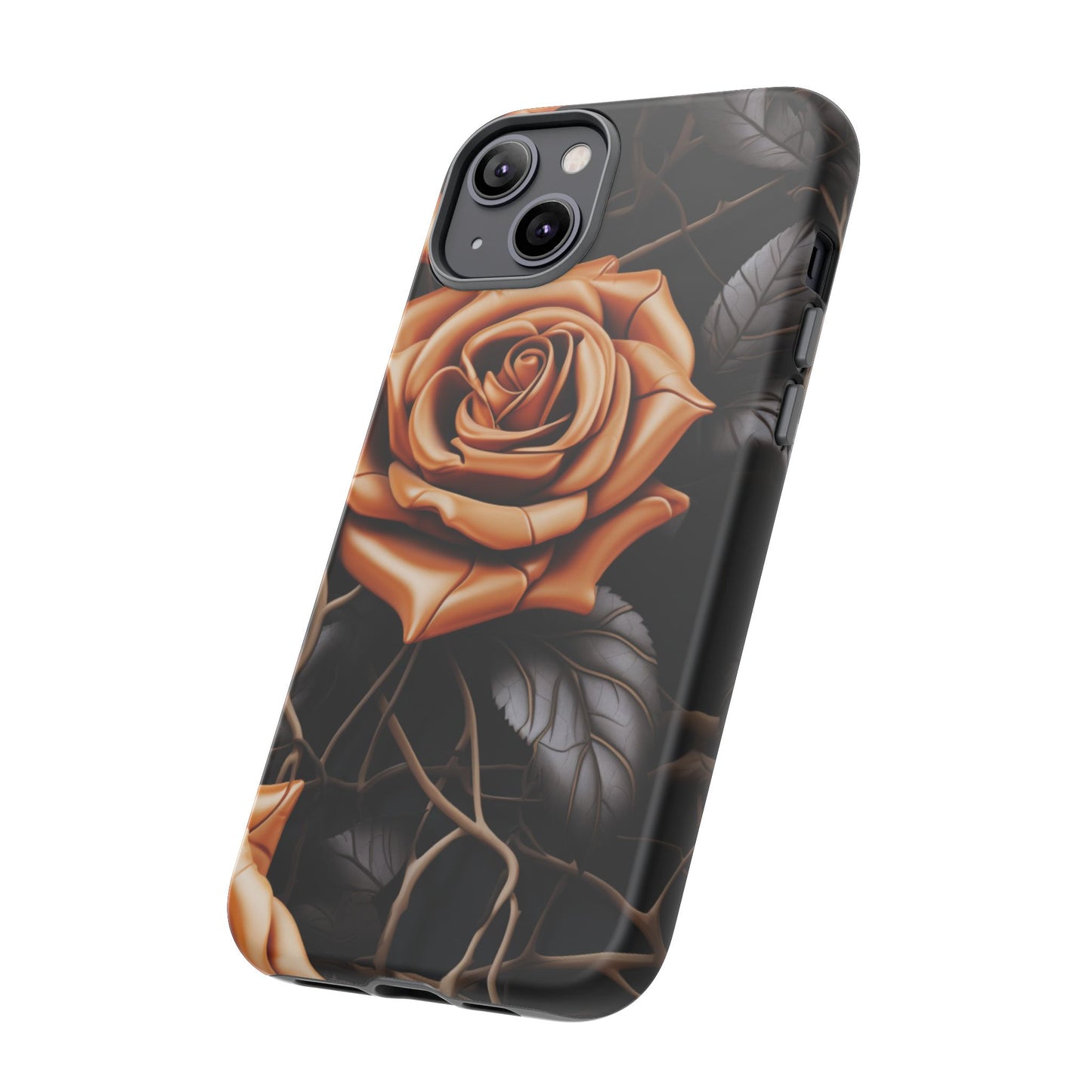 Midnight Gold Rose Mobile Case